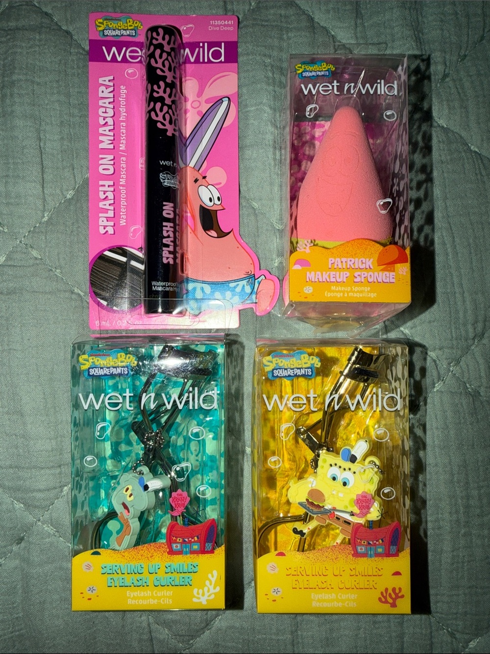wet n wild Spongebob Theme Sponge, Curler & Mascara Gift Set